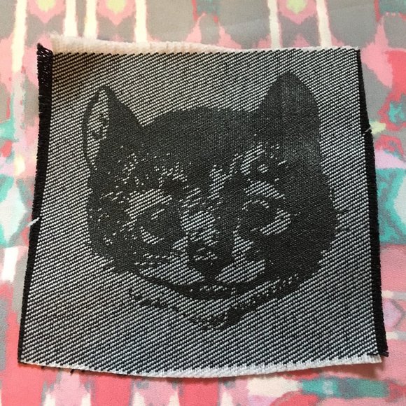 Vintage Cheshire Cat Silkscreen Patch - Picture 5 of 5